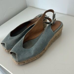 Denim espadrille sandals size 40